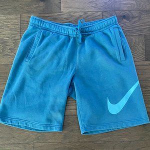 Nike Men's Fleece Shorts - Blue - Large